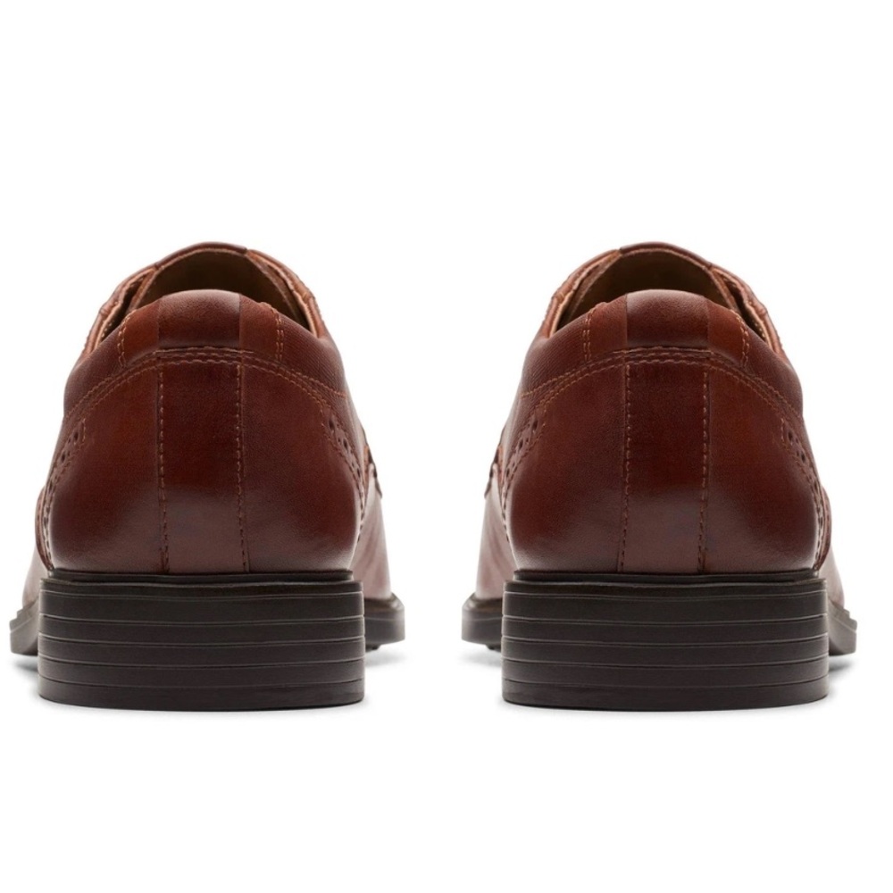 NWT Clarks Men's Collection Clarkslite Tie Slip On Dress Shoes Brown SZ-14M - Picture 6 of 12